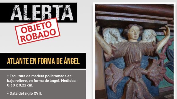 Denuncian robo de escultura de más de 500 años de antigüedad