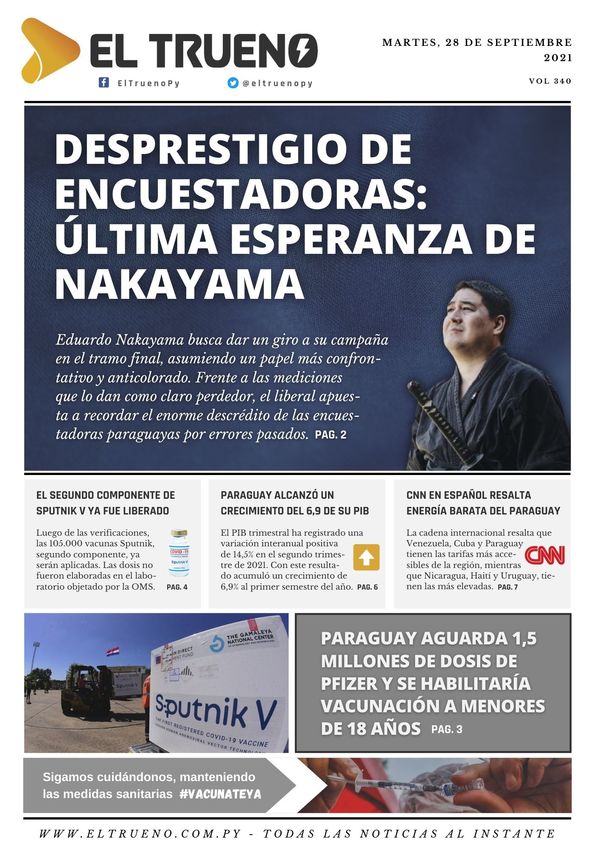 E-paper 28 de septiembre 2021 - El Trueno