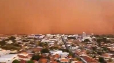 VIDEO | Imponente tormenta de arena causó pánico en Brasil