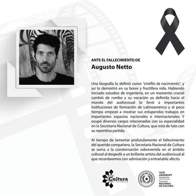 Murió el cineasta paraguayo Augusto Netto