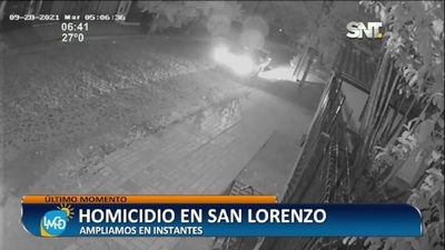 Presunto caso de sicariato en San Lorenzo - SNT