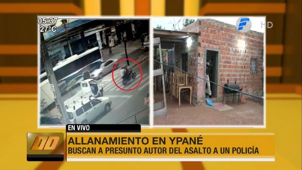 Allanan vivienda en busca de sospechoso de asalto fatal a policía