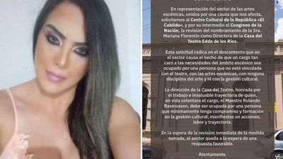 Protesta contra la nueva directora de la Casa del Teatro