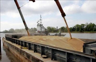 Productores de soja exportan menos por bajante de ríos