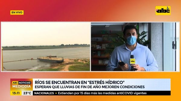 Ríos se encuentran en “estrés hídrico” - ABC Noticias - ABC Color