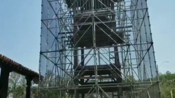 Denuncian incumplimiento de contrato en reparación de templo