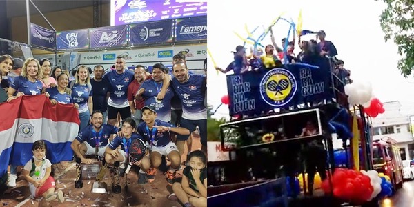 CAMPEONES DE PÁDEL LLEGARON A ENCARNACIÓN.