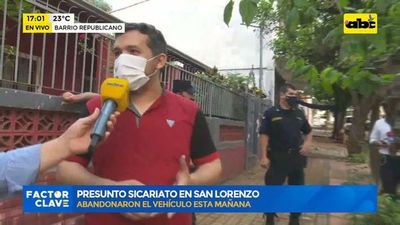 Presunto sicariato en San Lorenzo: abandonaron el auto esta mañana - ABC Noticias - ABC Color