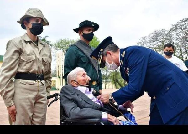 Héroe del Chaco con 107 años goza de buena salud - Nacionales - ABC Color