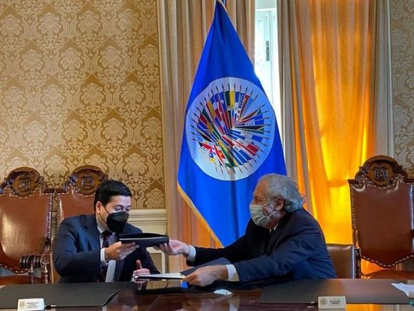 Firman acuerdo para la llegada de una Misión de Observación Electoral de la OEA para las municipales
