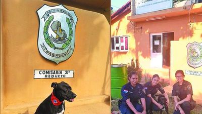 Chocha, la perrita guardiana de los polis