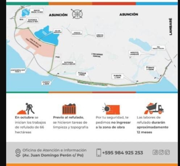 Diario HOY | Costanera Sur: Brindarán información sobre refulado a los pobladores