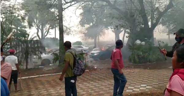 Ley contra invasiones de tierras: generan disturbios frente al Congreso