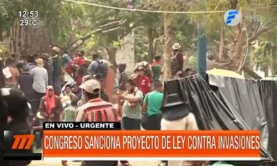 Diputados aprueban ley que criminaliza invasiones | Telefuturo