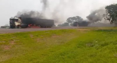 Yasy Kañy: queman oficina del Indert, hacen corte de ruta e impiden paso de bomberos
