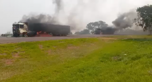 Yasy Kañy: queman oficina del Indert, hacen corte de ruta e impiden paso de bomberos