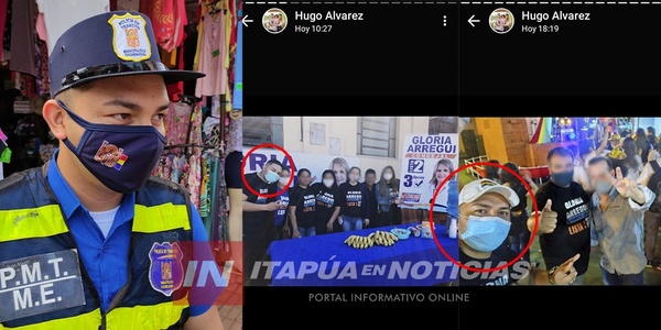 AGENTE DE TRÁNSITO PRESENTABA REPOSO MÉDICO PERO SE IBA A HACER CAMPAÑA