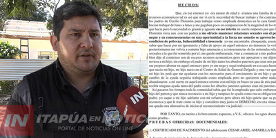 DEMANDAN A EX INTENDENTE DE GRAL. DELGADO POR FILIACIÓN