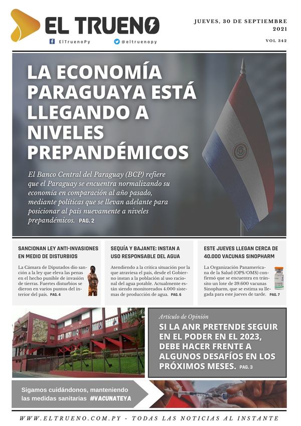 E-paper 30 de septiembre 2021 - El Trueno