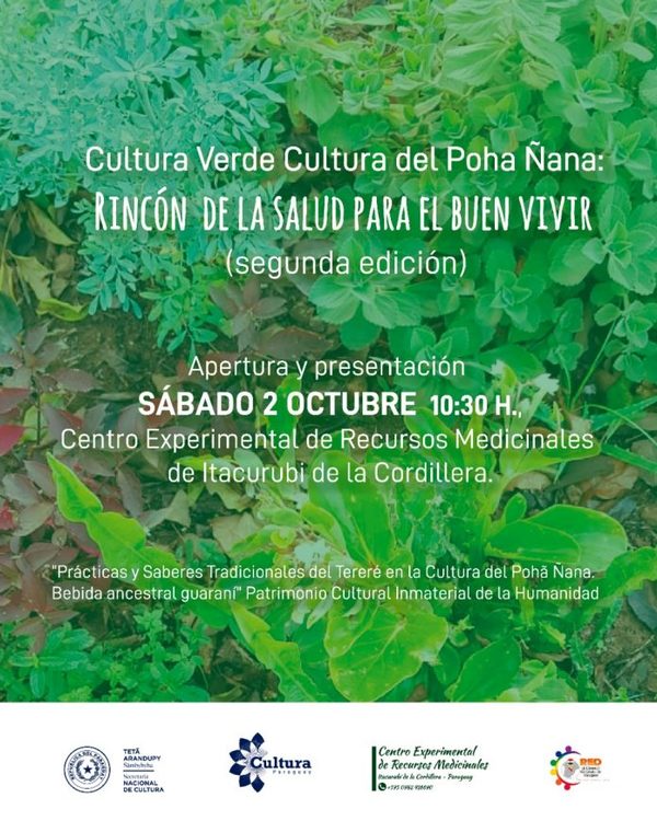 Este sábado lanzan el “Rincón de la Salud  y la cultura del Pohã Ñana “