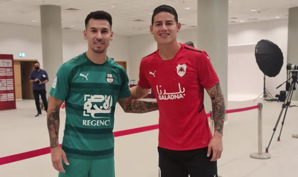 El mensaje de Hernán Pérez a James por su llegada al fútbol de Catar