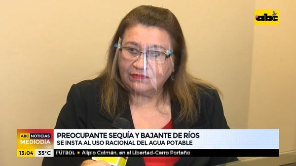 Instan a la población a racionar uso del agua potable - ABC Noticias - ABC Color