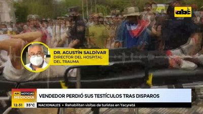 Vendedor perdió sus testículos tras disparos de balines de goma de la Policía - ABC Noticias - ABC Color