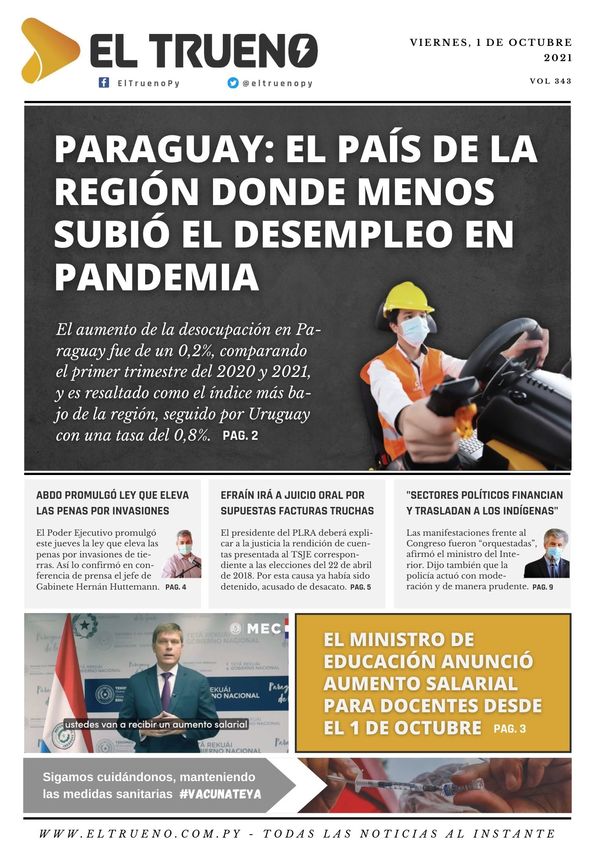 E-paper 1 de octubre 2021 - El Trueno