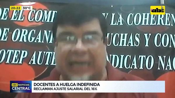 Docentes a huelga indefinida - ABC Noticias - ABC Color