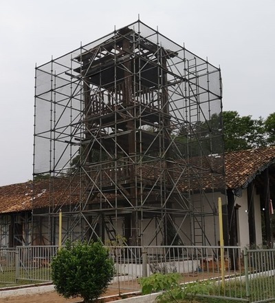 Avanzan obras en el templo San Joaquín y Santa Ana de Caaguazú - ADN Digital