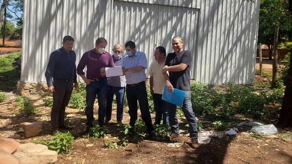 En Guairá denuncian   obra fantasma con fondos  Covid-19