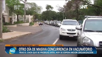 Otro día de masiva concurrencia para segunda dosis anticovid - SNT
