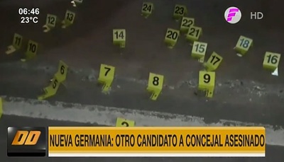 Asesinan a candidato a concejal de Nueva Germania
