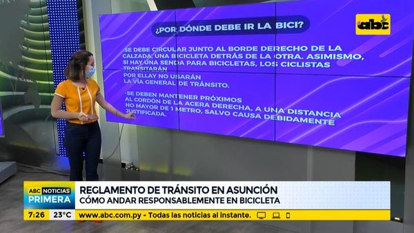¿Cómo andar responsablemente en bicicleta en Asunción? - ABC Noticias - ABC Color