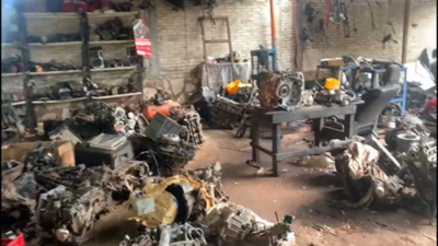 Allanaron taller que fungía como desarmadero en San Antonio - Megacadena — Últimas Noticias de Paraguay