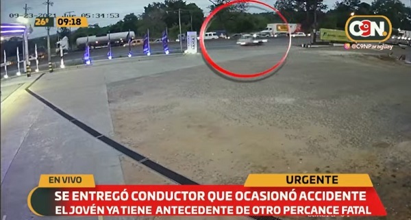 Se entrega conductor que circuló de contramano y causó fatal accidente
