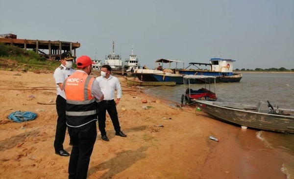 Diario HOY | Bajante del río Paraguay: verifican trabajos de dragado en zona de Villeta