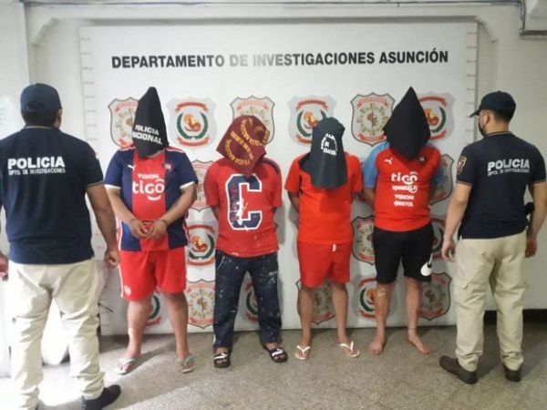 Detienen en Lambaré a sospechosos de asaltar a un delivery