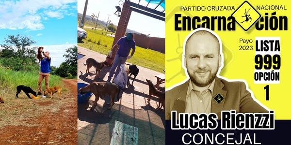 LUCAS RIENZZI BUSCA SER EL CONCEJAL QUE VELE POR LOS ANIMALES DE ENCARNACIÓN.
