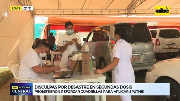 Disculpas por desastre en segunda dosis - ABC Noticias - ABC Color