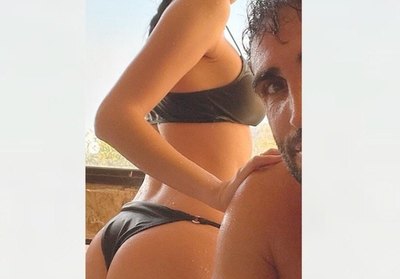 Crónica / Nanni se mostró con la sensual cola de su esposa paraguaya
