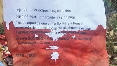 Hallan cadáver con rastros de ejecución y una nota con sangre