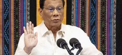 El presidente filipino Duterte anuncia su retirada de la vida política