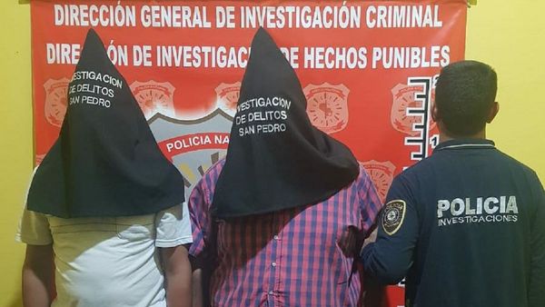 Candidatos son detenidos por doble homicidio en Nueva Germania
