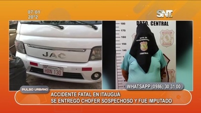 Chofer fue imputado por accidente fatal en Itauguá - SNT