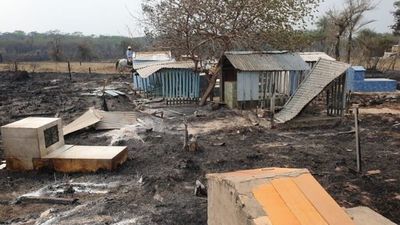 Incendio provoca quema de un cementerio en zona rural de Loreto