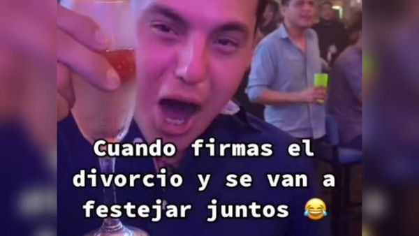 Pareja se divorcia y hace farra por la separación