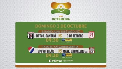 Dos juegos en la agenda de la Intermedia