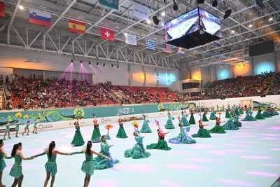 Fiesta total en la inauguración del Mundial de Patinaje Artístico Asunción 2021