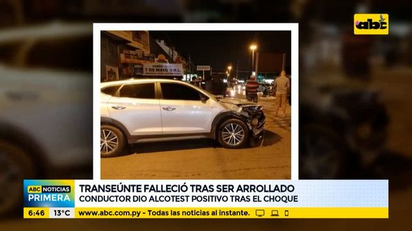 Transeúnte falleció tras ser arrollado en la Transchaco - ABC Noticias - ABC Color